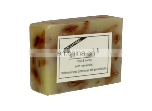 Khadi Natural Herbal Rose Honey With Rose Petals Soap