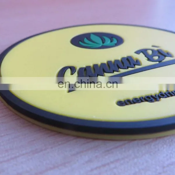 Personalized Cheap Soft Pvc Non-slip Round Drink Beer Mat Coaster photo-5