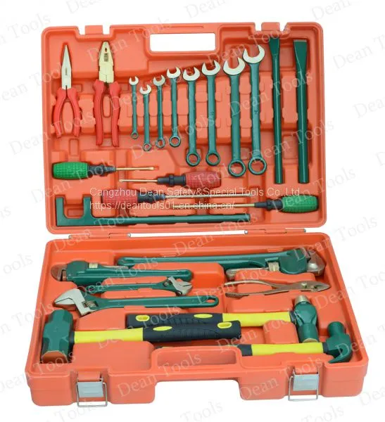 Non sparking tools 25pc tool set , Aluminum bronze or beryllium copper
