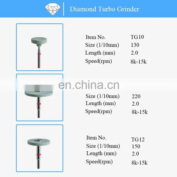 Dental Diamond Zirconia Ceramic Polishing Turbo Grinder photo-4