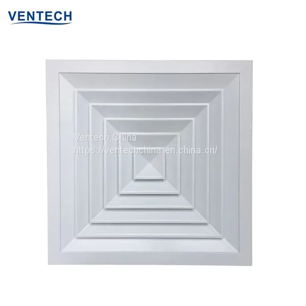 HVAC 4 Way Square Ceiling Diffuser Ventilation Diffuser Air Diffuser photo-2