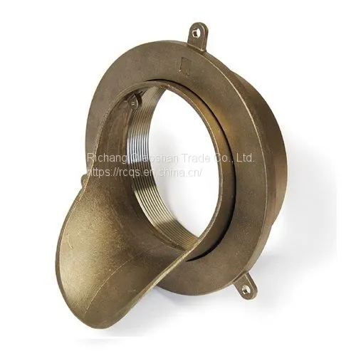 Bronze Downspout Nozzle With 3 Inch No-Hub Inlet for Roof Drainage photo-3