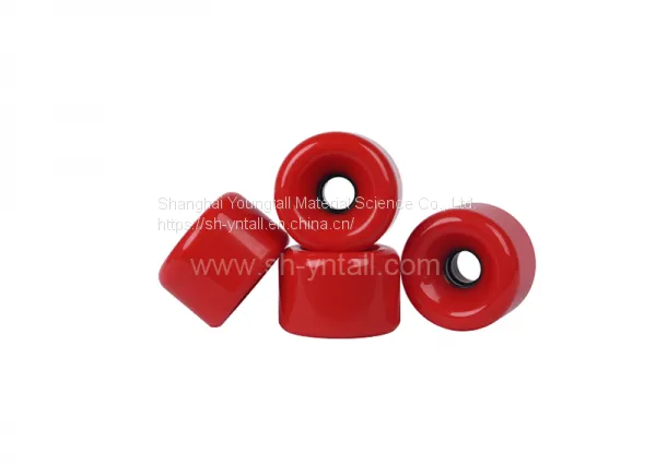 pu Wheels for Skate Board 75*51 Round PU Wheels Red pu Wheels for Skateboard Supplier photo-4
