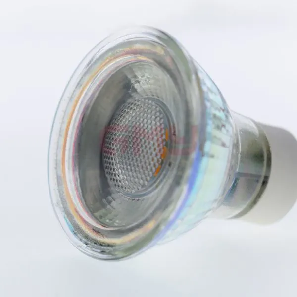 LED Spotlight GU10 SMD COB Glass Cup 36° Angle Dim CE ROHS photo-2