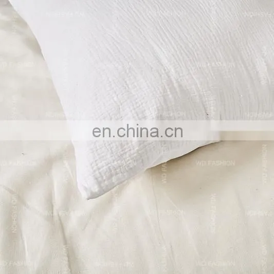 Luxury in Stock Double Layer Organic Cotton Comforter Muslin Ultra Soft Comforter Set Bedding Set With Shams photo-7