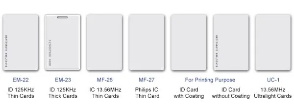 Access Control id Card Buckle 125K Frequency White Card IC Buckle 13.56MUID Parking Elevator Card photo-3