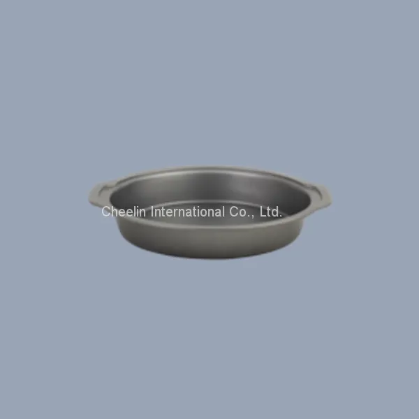 Solid Color Non-stick Carbon Steel Round Pan