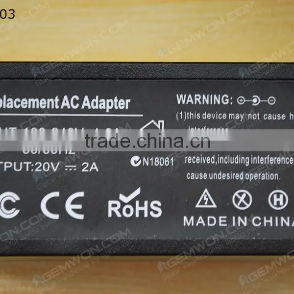 High Copy Laptop AC Power Adapter for LENOVO 20V 2A 5.5*2.5mm 40W photo-6