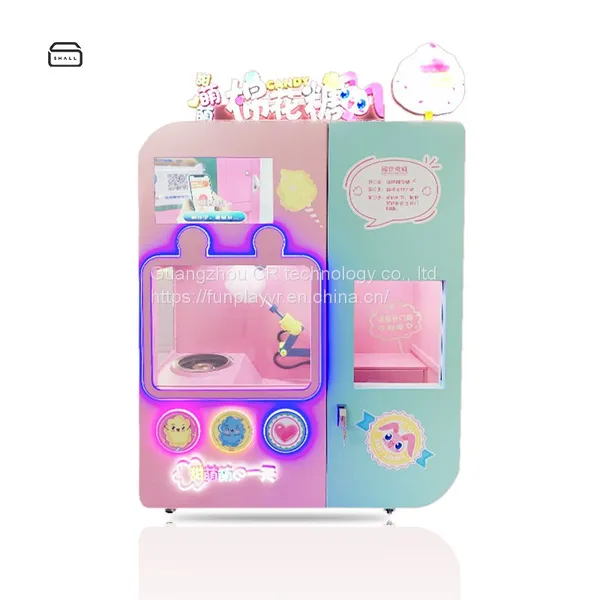 2021 New Arrival New Design Automatic Cotton Floss Candy Machine Factory Direct for Sell Earn Money Machine Vending Machine photo-4
