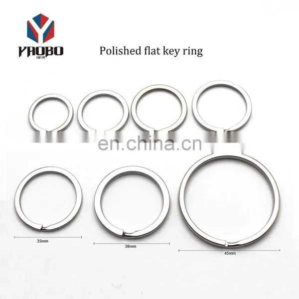 Excellent Quality Flat Chains Accessories Stainless Steel Split Ring Key Chain For Daily Life photo-2