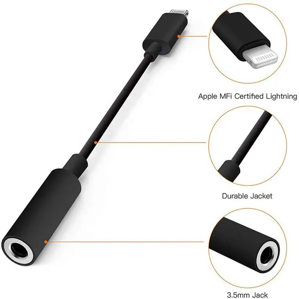 MFI Licensed 3.5mm Headphone Jack Adapter Audio AUX Cable For Iphone photo-4