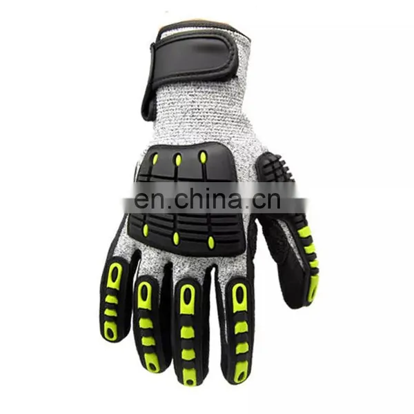 Construction Industrial Cut Resistant Protection Hand Safety Impact Gloves for Mechanic Working photo-3
