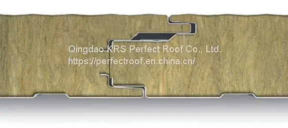 Metal Rock Wool Sandwich Roof Panel Wall Panel / Rockwool Panel