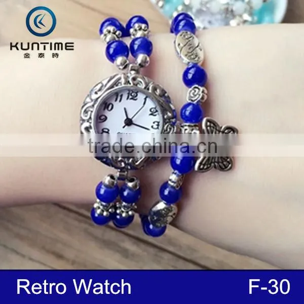 Wholesale Vintage Ladies Watch Pendant Retro Colorful Relojes for Women photo-2