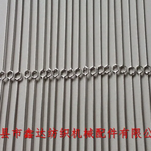 331J Stainless Steel Wire Heddle Square Hole Woven Wire Heald Textile Accessories photo-2