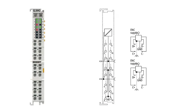 BECKHOFF EL5042 EtherCAT Terminal, 2-Channel Encoder Interface, BiSS-C photo-2