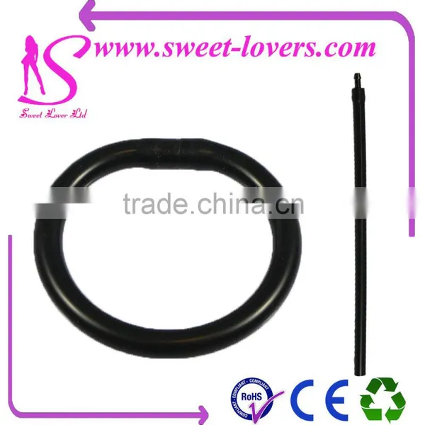 Black Silicone Bullet Cock Ring Sex Toys for Men Vibrating Penis Ring photo-5