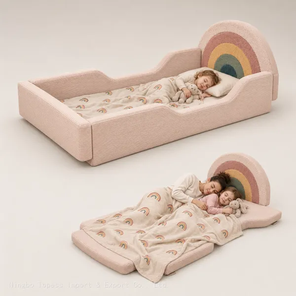 OEM Custom Ergonomic Support Foam Folding Sofa for Daycare photo-2