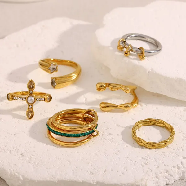 Minimalist Stainless Steel Stacking Rings - 2mm Thin Band, Polished Surface, Bulk Wholesale for E-commerce Sellers