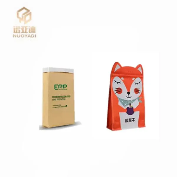 Custom Printed Biodegradable Flat Bottom Coffee Packaging 8 Side Ziplock Closure Reusable PE BOPP Stand Pouch