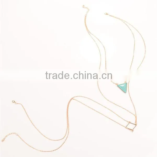 2015 New Products Geometric Triangle Rhomobus Tophus Body Chain photo-3