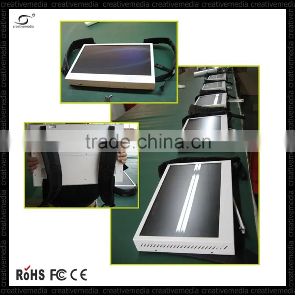 19inch Widescreen Lcd Monitor Portable Backpack Lcd Outdoor tv Advertising Display photo-2
