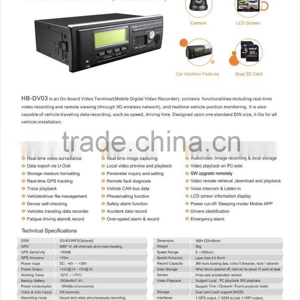 3G Security DVR/Free Mobile DVR Software/ Mobile DVR With Gps 3g Wifi /MDVR photo-3