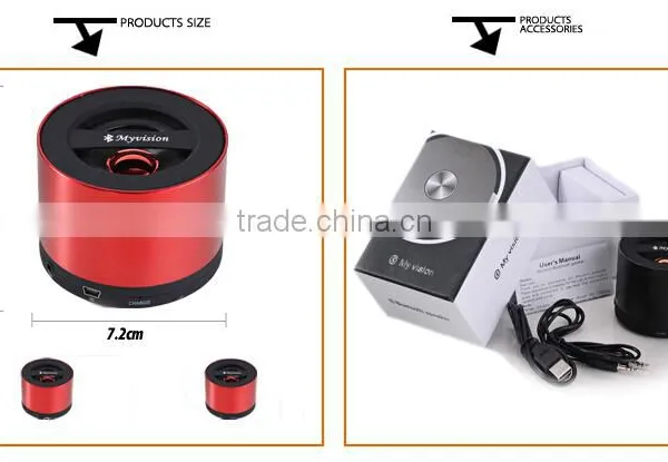 (120483)Portable Metal Bluetooth Wireless 3W Mini Speaker With Handsfree Mic photo-4