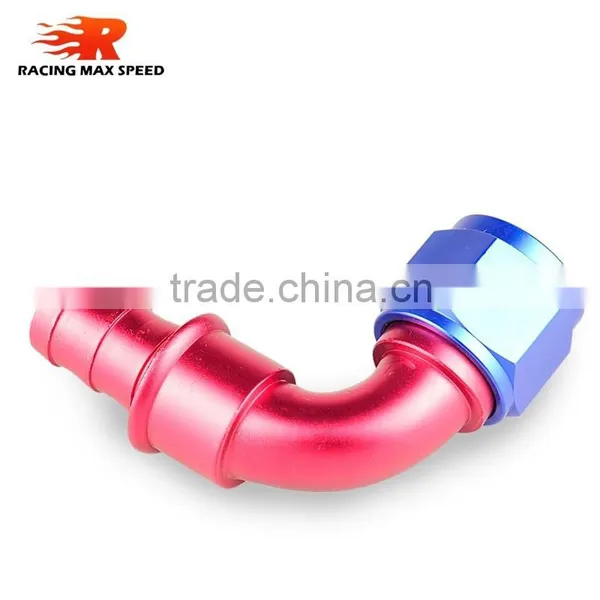 Aluminum Oil Cooler Hose Fitting 90 Degree Push on Hose End Push on 10-090-12 photo-4