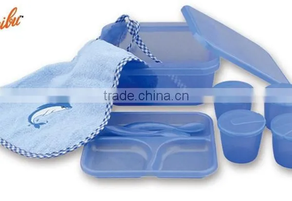 PM2422 2015 Karibu Factory Sell New Arrival Plastic Baby Feeding Set