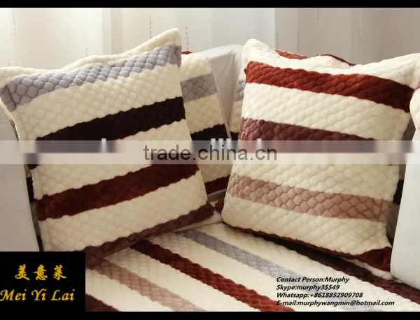 Cute Plain Warm and Cozy Polyester Flannel Fleece Pillowcase