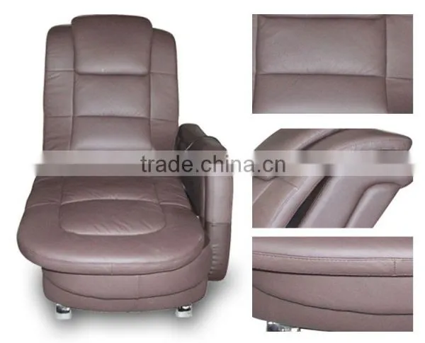 Genuine pu Leather Sofa European Recliner Chair Supplier's Choice photo-5