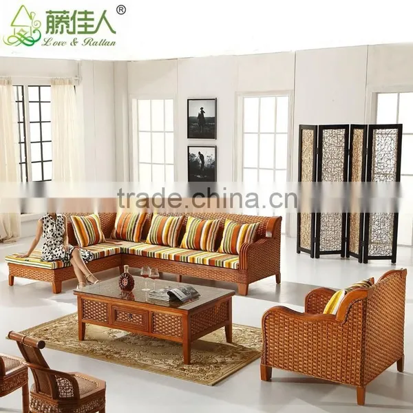 High Quality Indoor Vintage Rattan Furniture for Salon