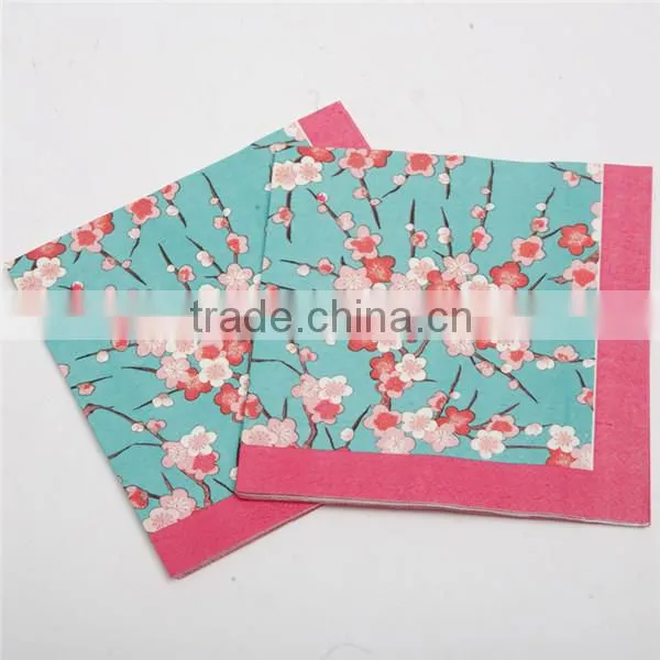 High Quality Logo Printed Colorful Feature Paper Napkins for Dinner photo-2