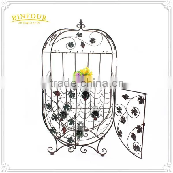 Metal Material Wine Display Rack Wine Bottler Holder Wine Cabinets