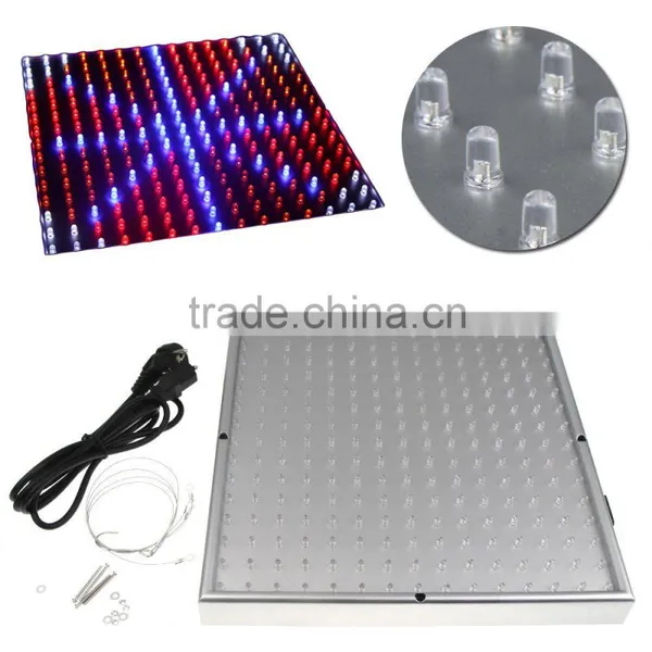 Indoor 14W Blue/Red/Orange/White Light 225pcs LED Grow Plant Light Square Panel Environment-Friendly Grow Light Ultra Bright photo-2