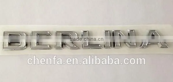 New Style 3D Plastic Chrome Plating Car Emblem photo-2