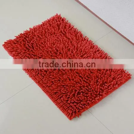 Chenille Floor Mat With Anti Slip Base Polyester Room Mat photo-3