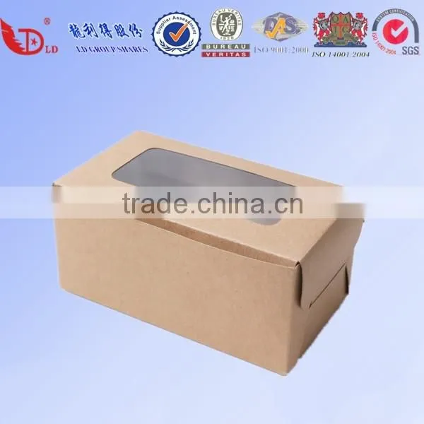 Recycled Brown Kraft Paper Food Box,paper Box for Food photo-2