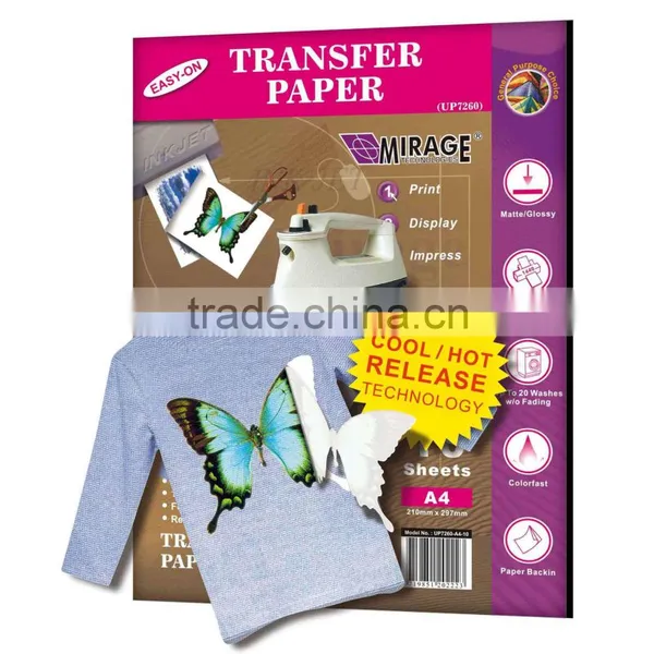 Best Qualit Inkjet Light Plastisol Transfer Paper For Iron-On photo-2