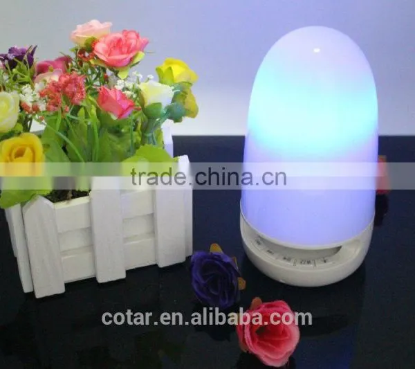 2016New Portable Wireless Bluetooth LED Light Lamp Speaker Built-in FM Radio With Hands-free Calls photo-3