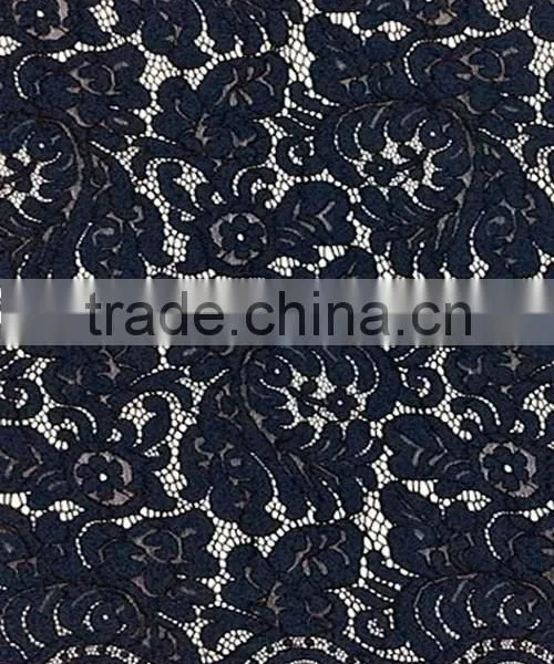 Wholesales High Quality Nylon/Cotton Guipure Eyelash Lace Fabric T8086 photo-2