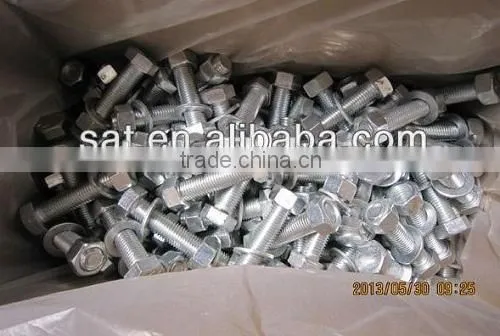 High Quality DIN 933 Standard Size Stud Bolt And Nut Galvanized by Hot Shower Plated and Powder Plated photo-5