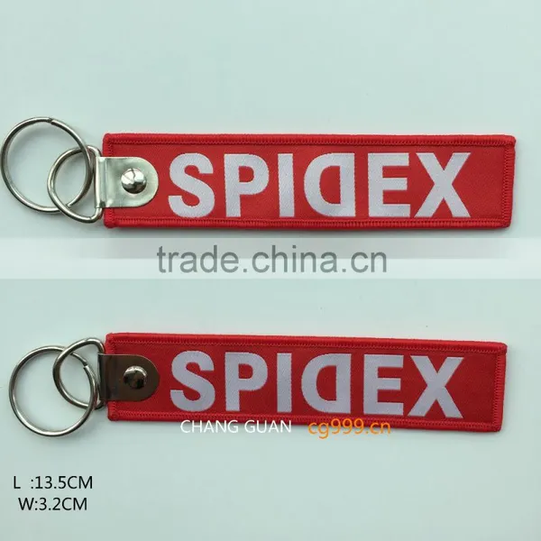 The Cheap Personalized Custom Woven Label Keyrings