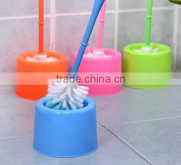 Plastic Toilet Brush Clean Brush Bathroom Brush Holder photo-3
