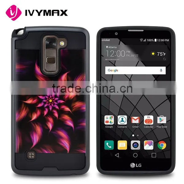 New Design Black Small Panda Brushed Tuff Trooper Hybrid Protector Cover Case for LG Stylo 2 Plus MS550 K530 K536 photo-5