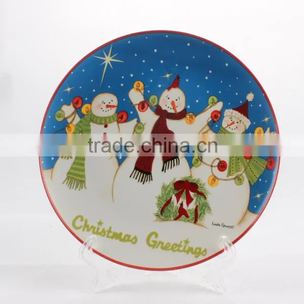 Factory Wholesale Antique Chinese Christmas Item Porcelain Plate photo-6