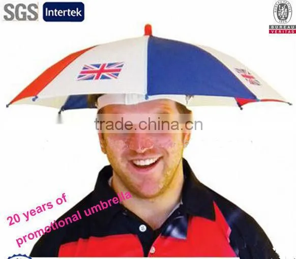 Cheap Promotional Umbrella Hats Fashion Summer and Winter Hard Hat Umbrella 12" X 8K Football Fan Umbrella Hat photo-5