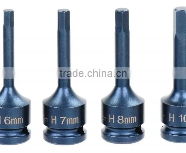 Socket Bit-Torx & Hexagon 1/2" Drive. S2 Impact W/Blue Sanding 78mm photo-3
