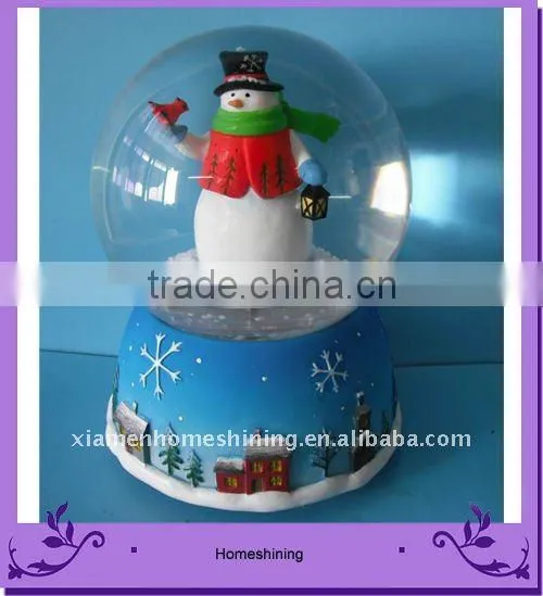 Funny Musical Christmas Moving Snow Globe